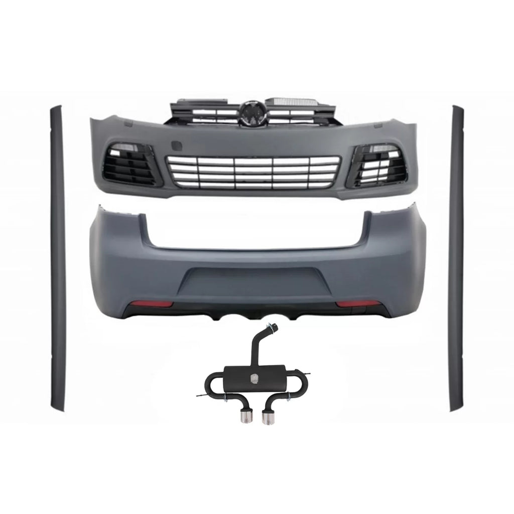 Body kit completo per VW Golf VI 6 R20 stile (2008-2013) con completo Sistema di scarico R20 gruppo