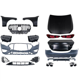 Body kit di conversione completo per Mercedes Classe E W213 (2016-2019) a W214 2023 design
