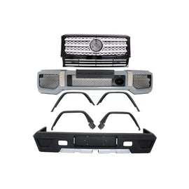 Body kit di conversione completo per MERCEDES Classe G W463 (1989-2017) G63 G65 con Griglia anteriore Nero lucido /