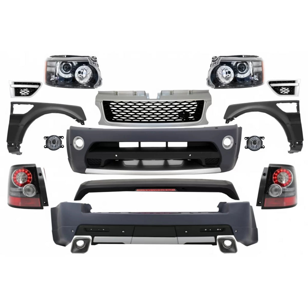 Completo conversione Retrofit Body kit per Land Range Rover Sport L320 restyling (2009-2013) Autobiography design