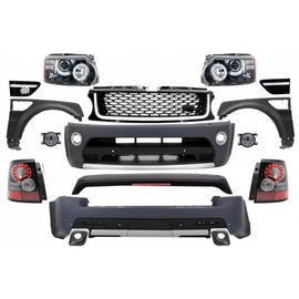 Completo conversione Retrofit Body kit per Land Range Rover Sport L320 restyling (2009-2013) Autobiography design