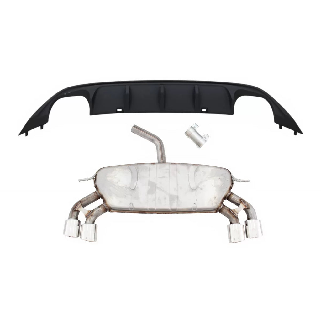 Completo Sistema di scarico con Paraurti posteriore aria diffusore per VW Golf 7 VII MK7 (2013-2017) ABT design