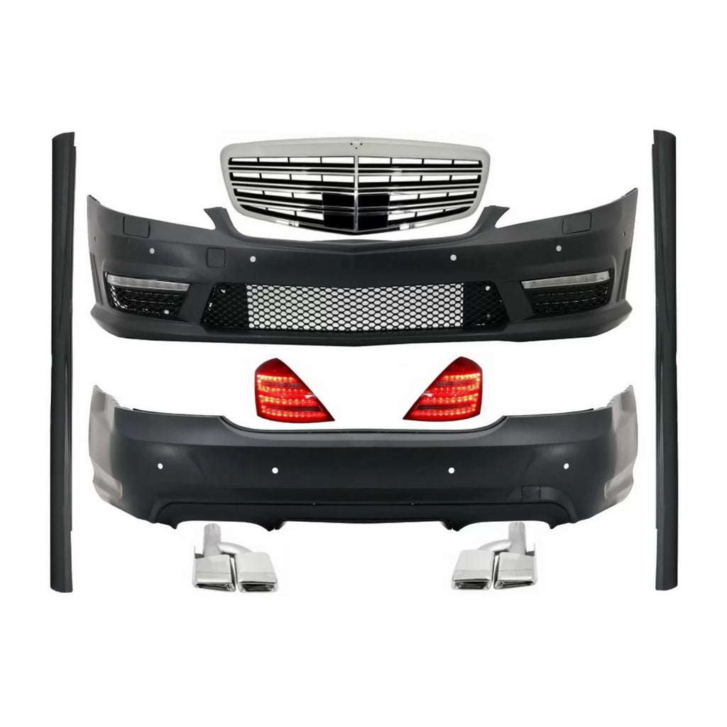 Completo restyling Body kit per Mercedes Classe S W221 LWB (2005-2009)