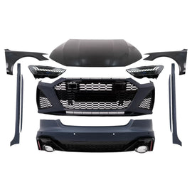 Completo largo Body kit per Audi A7 4G restyling (2015-2017) conversione a 2020+ RS design