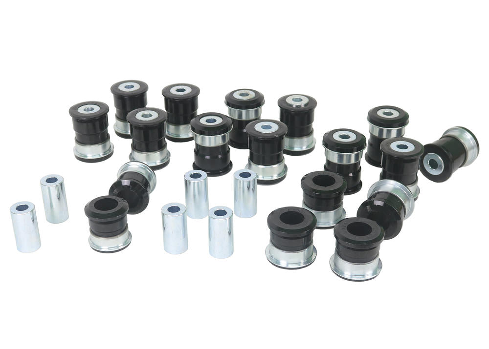 Kit boccole completo anteriore e posteriore Whiteline per Nissan Patrol Y62 — confezione completa