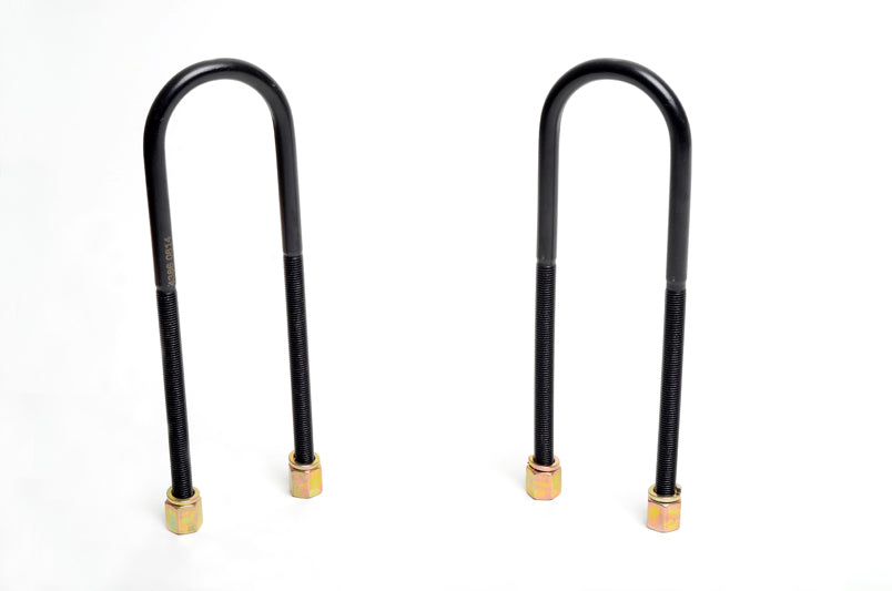 Cavallotti a U con profilo arrotondato diametro interno 65 mm lunghezza 270 mm M12 Whiteline universali — confezione completa