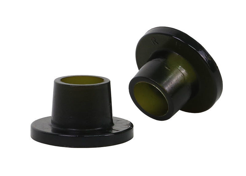 Due boccole coniche con flangia in poliuretano nero per braccio di rinvio sterzo Whiteline