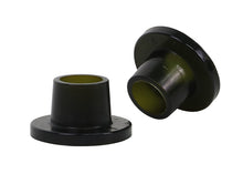 Due boccole coniche con flangia in poliuretano nero per braccio di rinvio sterzo Whiteline