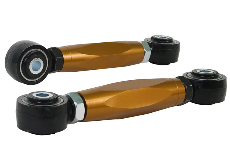Bracci di convergenza posteriori regolabili con tirante filettato Whiteline per Ford Focus, Mazda3 e Volvo C30, S40 — confezione completa