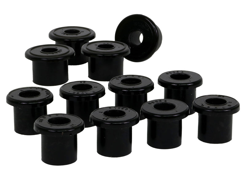 Kit boccole balestre posteriore — motori benzina 4 cilindri Whiteline per Nissan Navara D21, D22 trazione a due ruote motrici — confezione completa