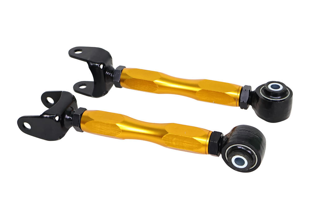 Bracci di convergenza inferiori posteriori regolabili con tirante filettato Whiteline per Toyota Yaris GR XP trazione integrale — confezione completa