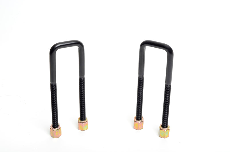 Cavallotti a U con profilo quadrato diametro interno 45 mm lunghezza 175 mm M12 Whiteline universali — confezione completa