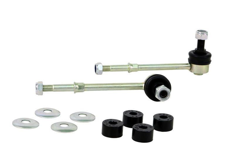 Biellette barra antirollio anteriore Whiteline 130 mm per Nissan Patrol GU — confezione completa