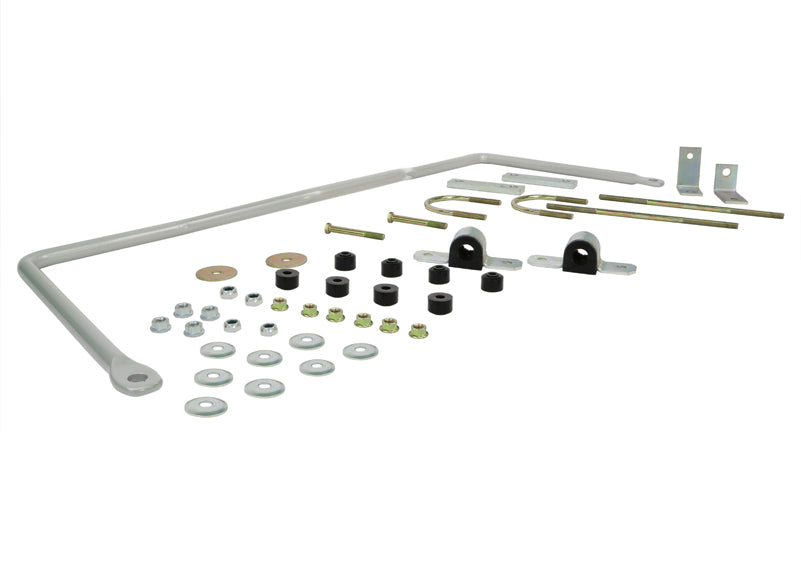 Barra antirollio posteriore 20 mm non regolabile Whiteline per Ford Falcon AU, BA, BF pick-up e FPV — confezione completa