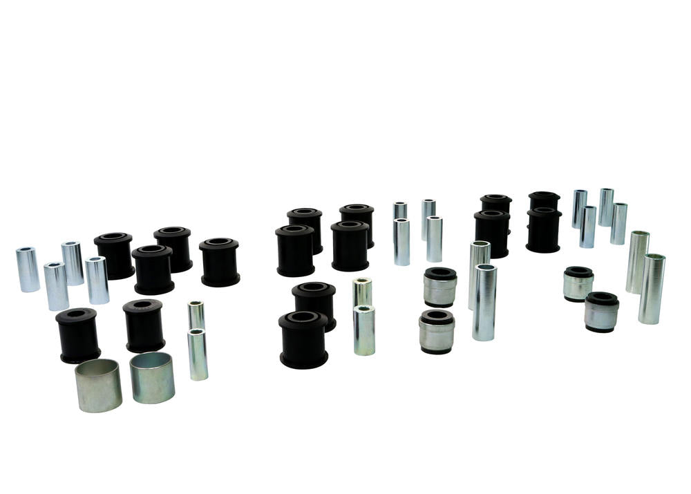 Kit boccole completo anteriore e posteriore Whiteline per Jeep Wrangler JK — confezione completa