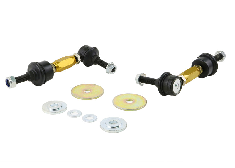 Biellette barra antirollio posteriore regolabili Whiteline 110 mm–135 mm per Ford Falcon/Fairlane BA-FGX, Territory SX-SZ e FPV — confezione completa