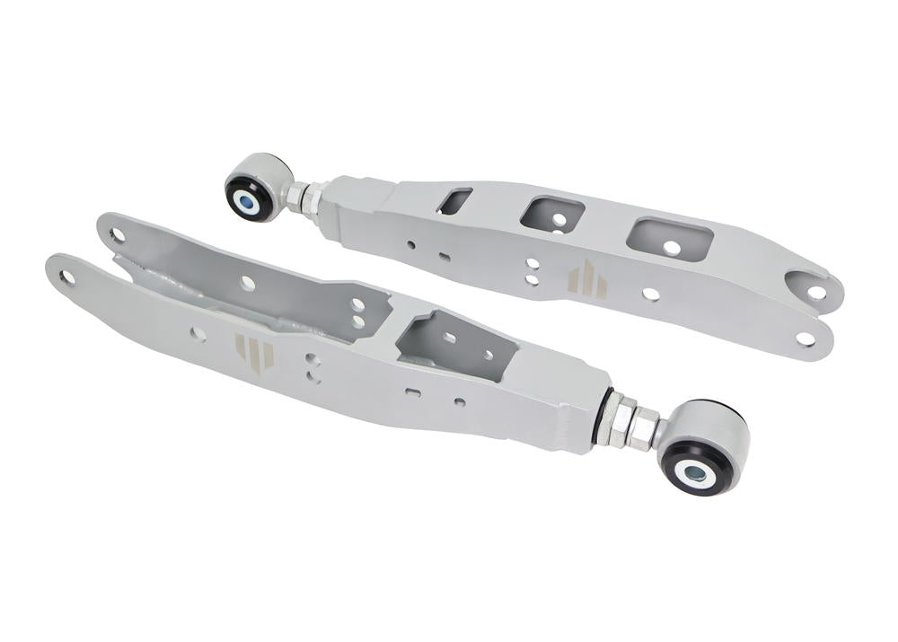 Bracci di controllo inferiori posteriori regolabili con tirante filettato Whiteline per Subaru BRZ, Forester, Impreza, Levorg, Liberty e Toyota GT86 — confezione completa