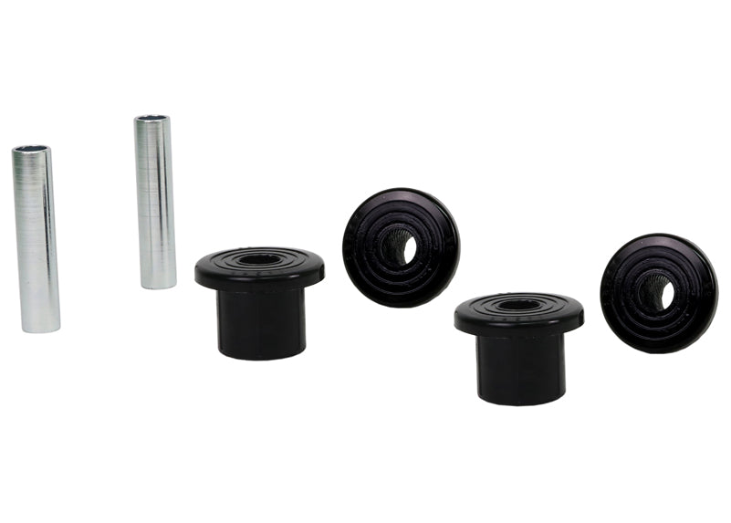 Boccole Whiteline balestra dell’asse posteriore per Toyota Land Cruiser serie 76, 78 e 79 — larghezza interna piastra inferiore biscottino 86 mm, diametro esterno A 39,6 mm, lunghezza C 41,4 mm — confezione completa