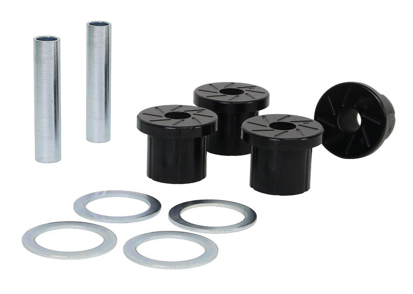Boccole Whiteline balestra dell’asse posteriore per Toyota Land Cruiser serie 76, 78 e 79 — con 4 rondelle, diametro esterno A 39,6 mm, lunghezza C 41,4 mm — confezione completa