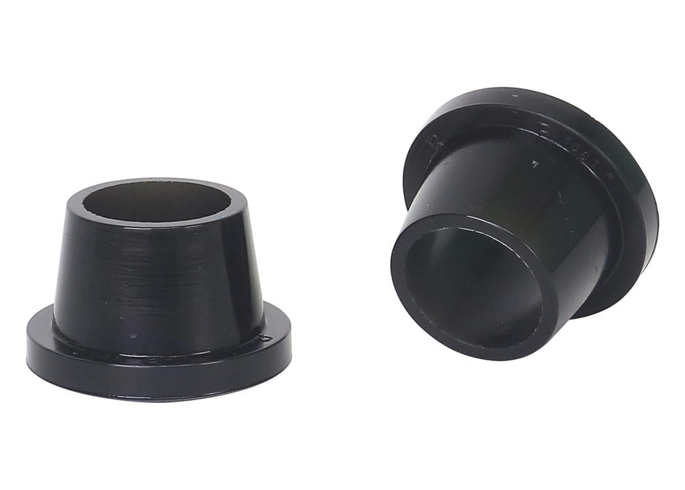 Due boccole coniche con flangia in poliuretano nero per braccio di rinvio sterzo Whiteline