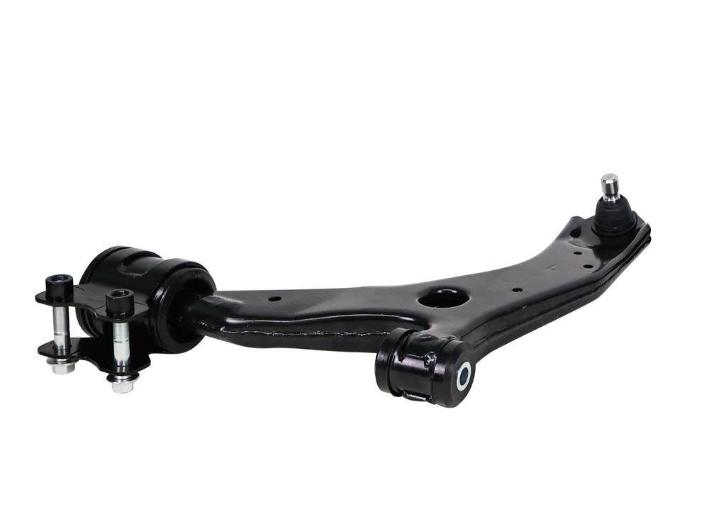 Braccio di controllo inferiore anteriore lato sinistro Whiteline per Mazda3 BK e Mazda5 CR — confezione completa