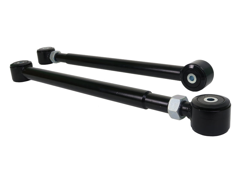 Bracci longitudinali inferiori posteriori regolabili con tirante filettato Whiteline per Toyota Land Cruiser serie 200 e serie 300 — confezione completa