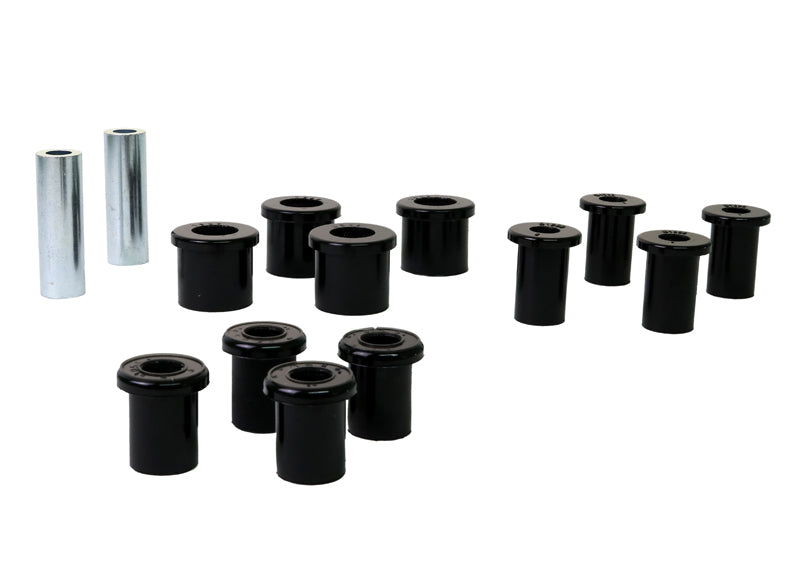 Kit boccole balestre posteriore — occhiello anteriore diametro esterno 41 mm Whiteline per Mitsubishi Triton ME-MK trazione a due ruote motrici/trazione integrale — confezione completa