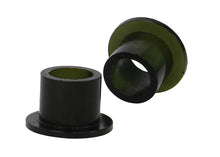 Due boccole cilindriche con flangia in poliuretano nero per braccio di rinvio sterzo Whiteline