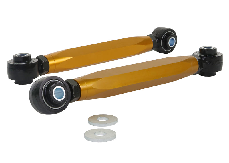Bracci di convergenza inferiori posteriori regolabili con tirante filettato Whiteline per Hyundai I30 incluse le versioni N, Veloster e Kia Cerato — confezione completa