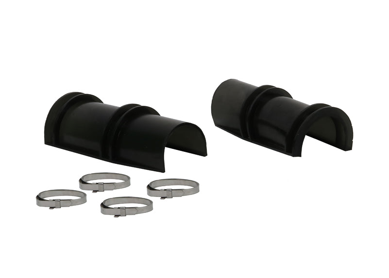 Kit protezioni paraghiaia per ammortizzatori posteriori Whiteline per applicazioni 4x4 — 2 protezioni e 4 fascette