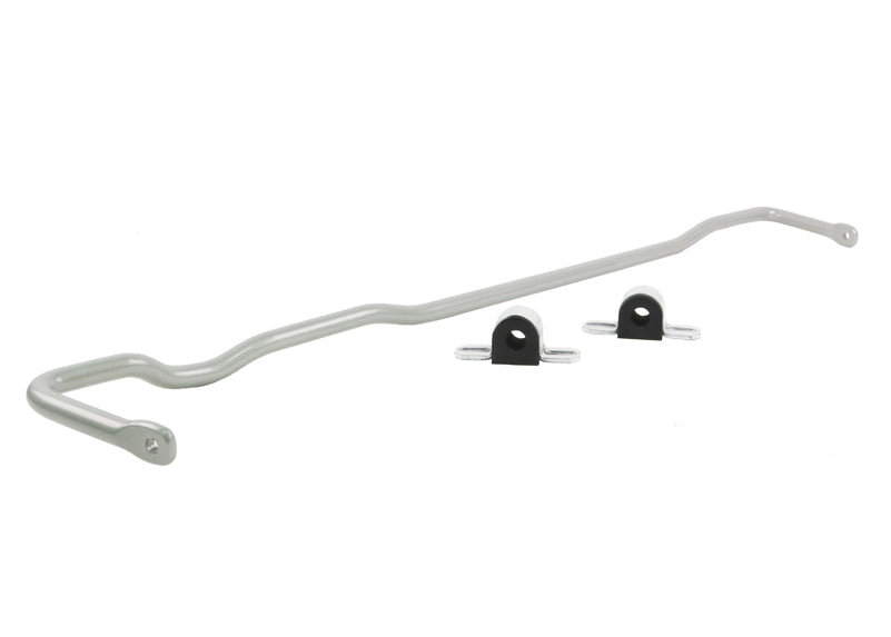 Barra antirollio posteriore 18 mm non regolabile Whiteline per Mitsubishi Lancer CG, CH, CS — confezione completa