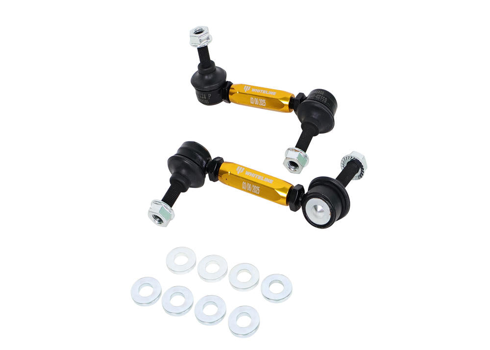 Biellette barra antirollio posteriori regolabili Whiteline per Audi, Seat, Skoda e Volkswagen PQ35 con rondelle rinforzate