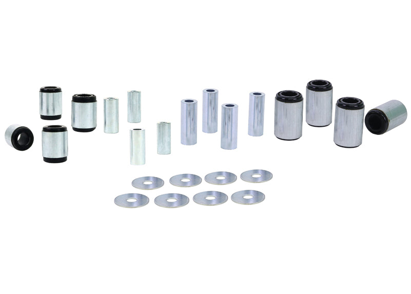 Kit boccole bracci sospensione anteriore Whiteline per Nissan Navara D40, D23 e Pathfinder R51 — confezione completa