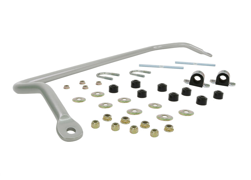 Barra antirollio anteriore 24 mm fissa Whiteline con 10 boccole, biellette, cavallotti a U, rondelle e dadi, per Holden Torana e Sunbird