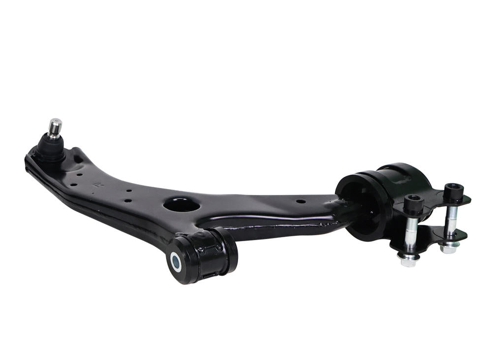 Braccio di controllo inferiore anteriore lato destro Whiteline per Mazda3 BK e Mazda5 CR — confezione completa