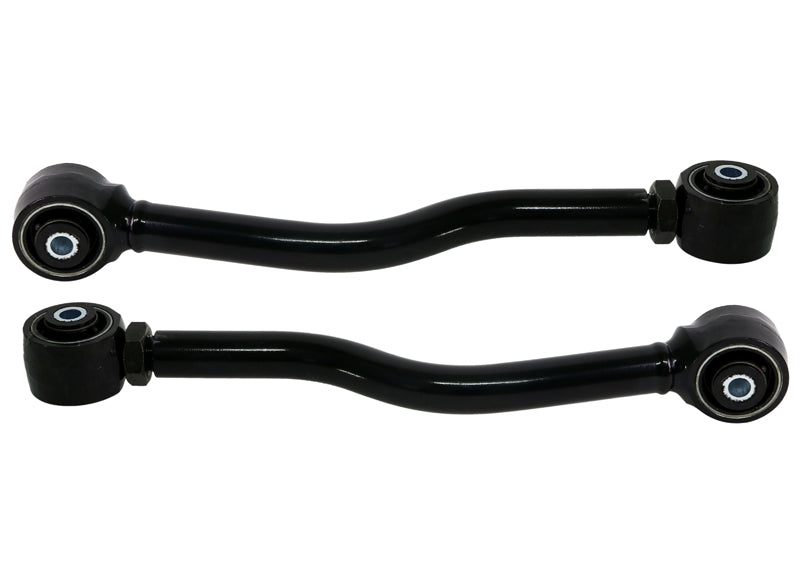 Bracci di controllo superiori posteriori regolabili con tirante filettato Whiteline per Jeep Wrangler JK, JL — confezione completa