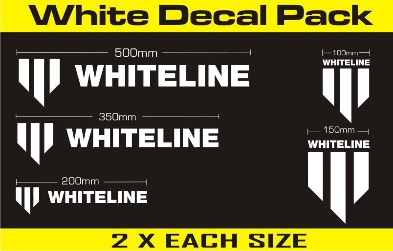 Kit adesivi bianchi Whiteline — confezione completa