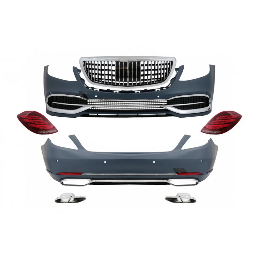 Conversione Body kit con fanali posteriori Full LED sequenziale dinamico Indicatori di direzione per Mercedes Classe S
