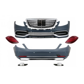 Conversione Body kit con fanali posteriori Full LED sequenziale dinamico Indicatori di direzione per Mercedes Classe S