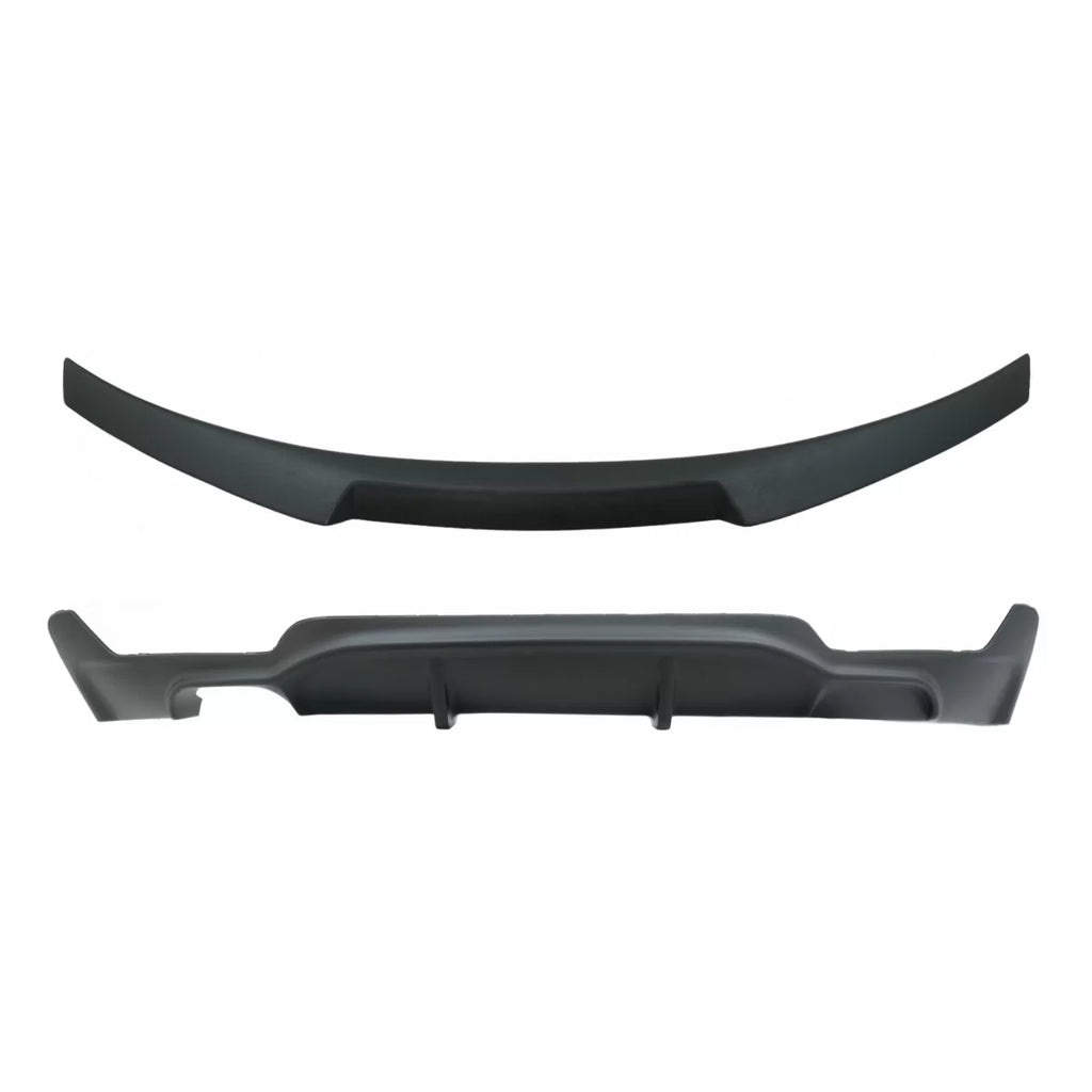 Conversione kit a M design aria diffusore con Spoiler baule per BMW Serie 4 Coupe F32 (2013 e successivi) Nero opaco