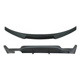 Conversione kit a M design aria diffusore con Spoiler baule per BMW Serie 4 Coupe F32 (2013 e successivi) Nero opaco