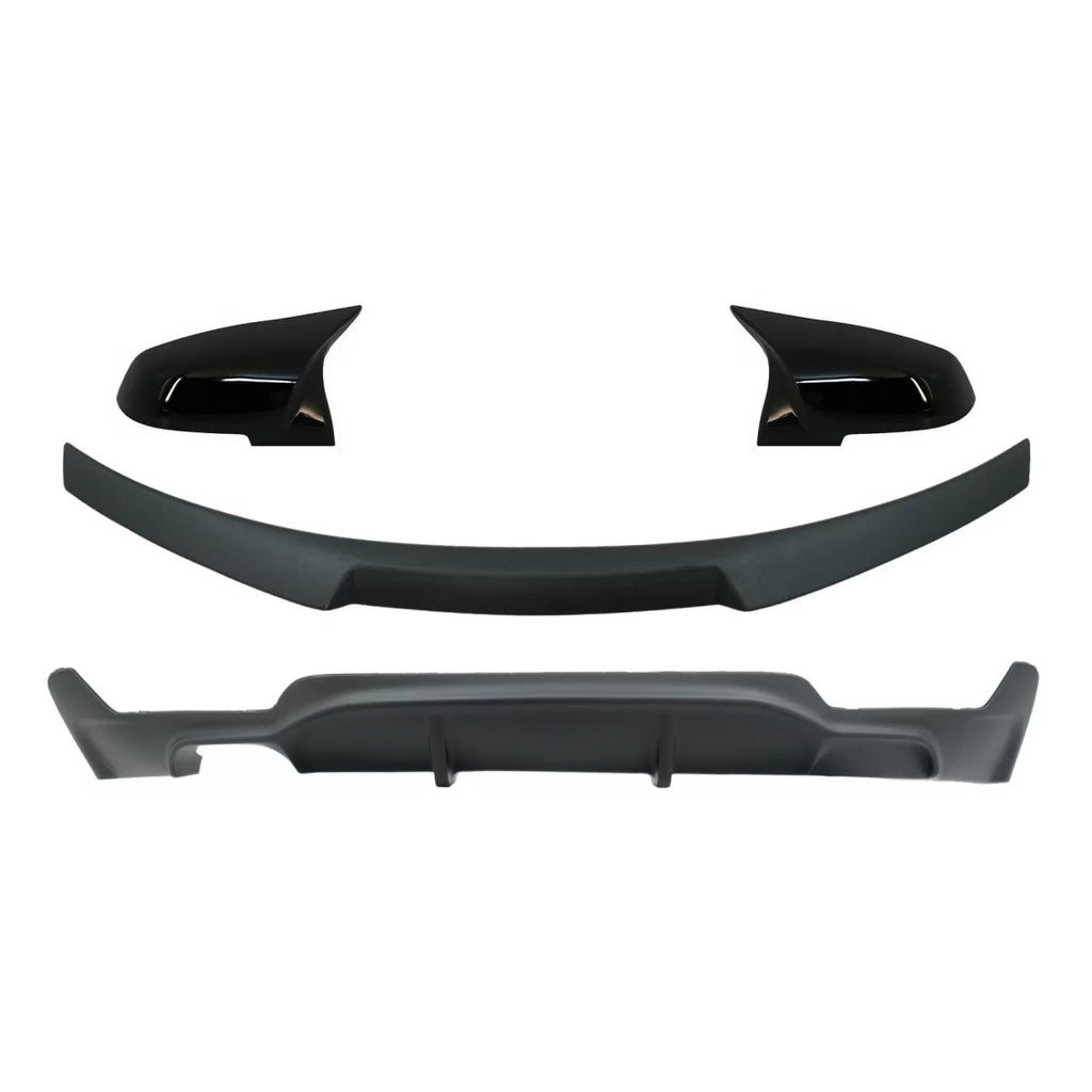 Conversione kit a M Performance design aria diffusore con Spoiler baule e Calotte specchietti per BMW Serie 4 Coupe F32