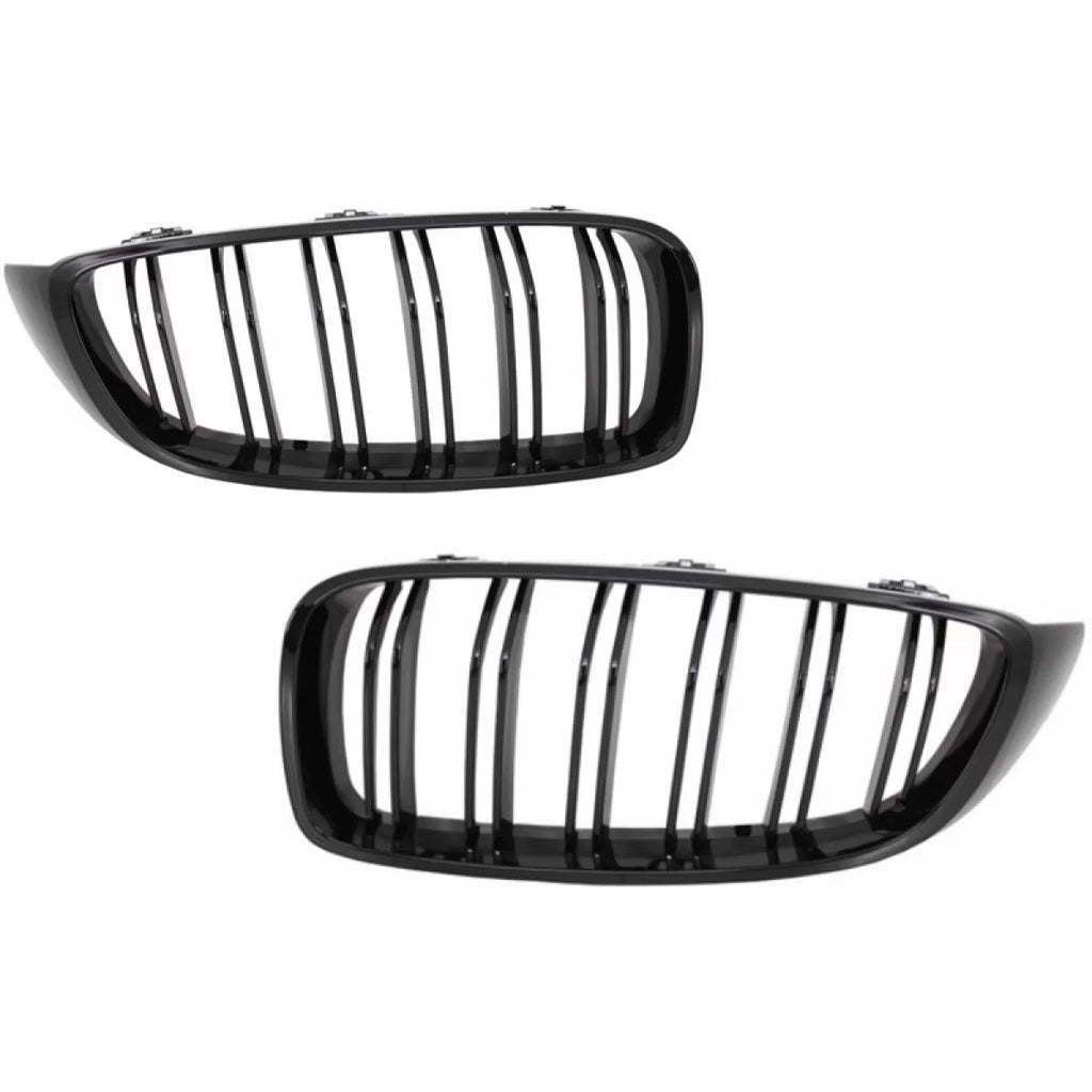 Conversione kit a M Performance design Griglie anteriori a doppio rene con Spoiler baule e Calotte specchietti per BMW
