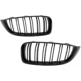 Conversione kit a M Performance design Griglie anteriori a doppio rene con Spoiler baule e Calotte specchietti per BMW