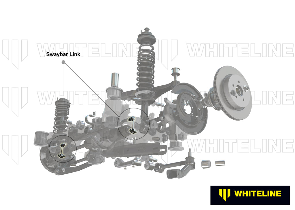 Coppia biellette antirollio posteriori Whiteline per Hyundai i30/Veloster e Kia Cerato — dettaglio 1