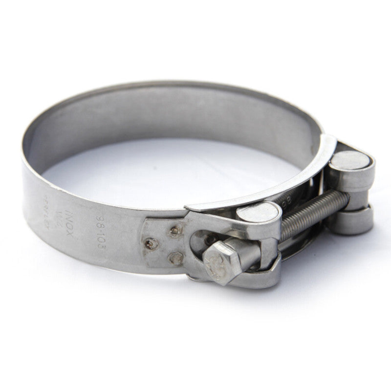 Fascetta stringitubo T-Bolt in acciaio inox — 122-130 mm