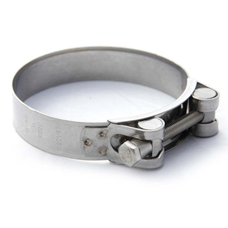 Fascetta stringitubo T-Bolt in acciaio inox — 131-139 mm