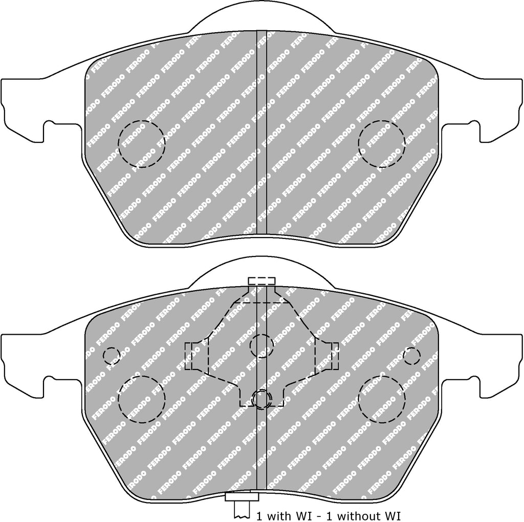Pastiglie freni Ferodo DS Performance anteriori Audi S3 8L, A3 8L, TT 8N