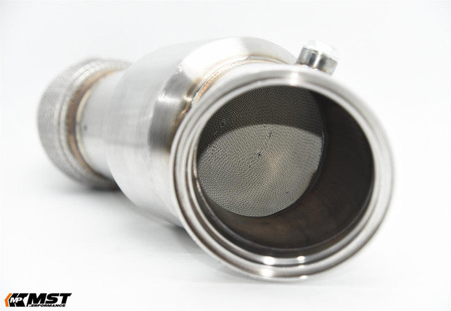 Downpipe catalizzato MST Performance BMW B58 - dettaglio catalizzatore