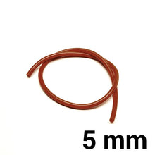 Carica l'immagine nel visualizzatore di Gallery, Tubo in silicone per depressione al metro — 5 mm / Rosso scuro